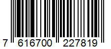 Barcode 7616700227819