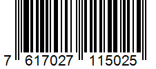 Barcode 7617027115025