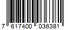 Barcode 7617400036381