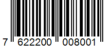 Barcode 7622200008001