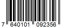 Barcode 7640101092356