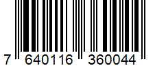 Barcode 7640116360044