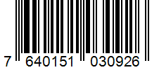 Barcode 7640151030926