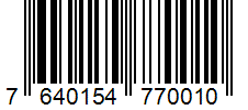 Barcode 7640154770010