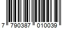 Barcode 7790387010039