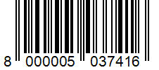 Barcode 8000005037416