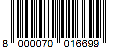 Barcode 8000070016699