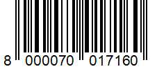 Barcode 8000070017160