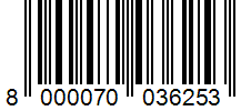 Barcode 8000070036253