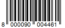 Barcode 8000090004461