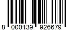 Barcode 8000139926679
