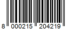 Barcode 8000215204219