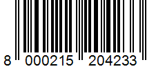Barcode 8000215204233