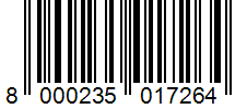 Barcode 8000235017264