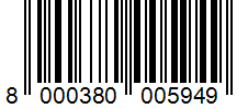 Barcode 8000380005949