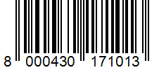 Barcode 8000430171013