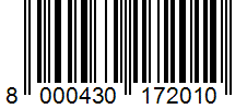 Barcode 8000430172010