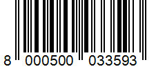 Barcode 8000500033593