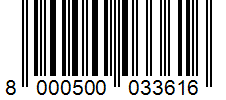 Barcode 8000500033616