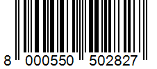 Barcode 8000550502827