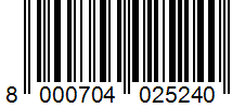 Barcode 8000704025240