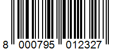 Barcode 8000795012327