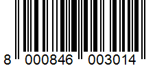 Barcode 8000846003014