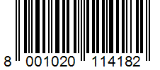 Barcode 8001020114182