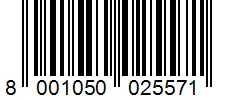 Barcode 8001050025571