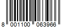 Barcode 8001100063966
