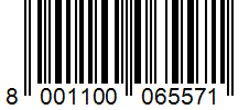 Barcode 8001100065571