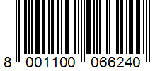 Barcode 8001100066240