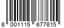 Barcode 8001115677615