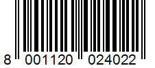 Barcode 8001120024022