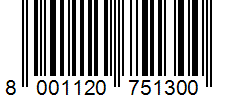 Barcode 8001120751300