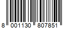 Barcode 8001130807851