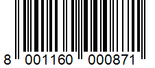Barcode 8001160000871