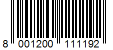 Barcode 8001200111192