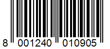 Barcode 8001240010905