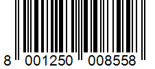 Barcode 8001250008558