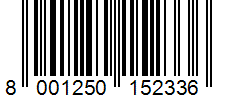 Barcode 8001250152336