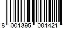 Barcode 8001395001421