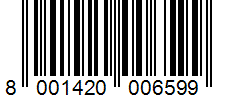 Barcode 8001420006599