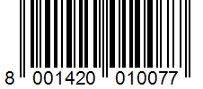 Barcode 8001420010077