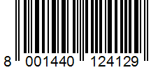 Barcode 8001440124129