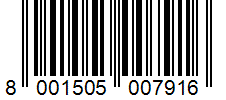 Barcode 8001505007916