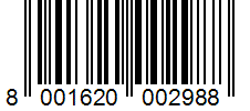 Barcode 8001620002988