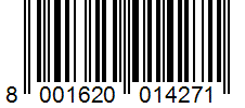 Barcode 8001620014271