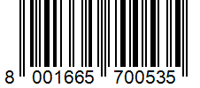 Barcode 8001665700535