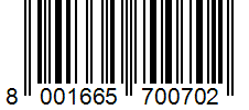 Barcode 8001665700702